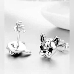 Cute Mini Dog Stainless Steel Stud Earrings